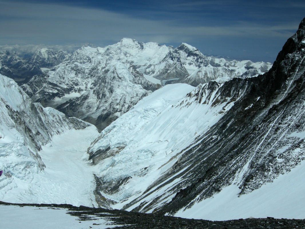 Camp 2 as seen from South Col